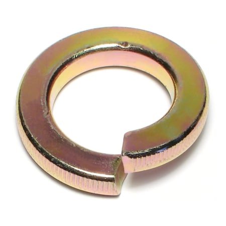 Midwest Fastener Split Lock Washer, For Screw Size 1 in Steel, Zinc Yellow Finish, 5 PK 65532